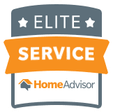 A home advisor elite service badge.